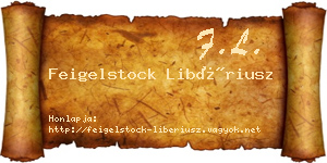 Feigelstock Libériusz névjegykártya